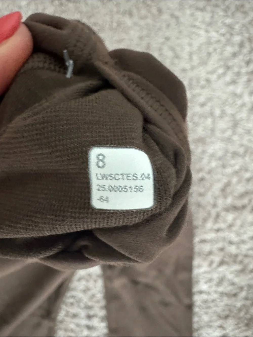 lululemon athletica tags removed